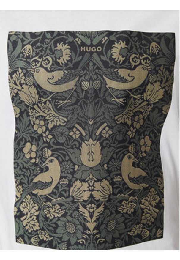 Hugo - HUGO T-Shirt Dipasly 50545363 Biały Relaxed Fit. Kolor: biały. Materiał: bawełna