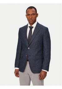BOSS Marynarka Hutson 50561859 Granatowy Regular Fit. Kolor: niebieski. Materiał: syntetyk #1