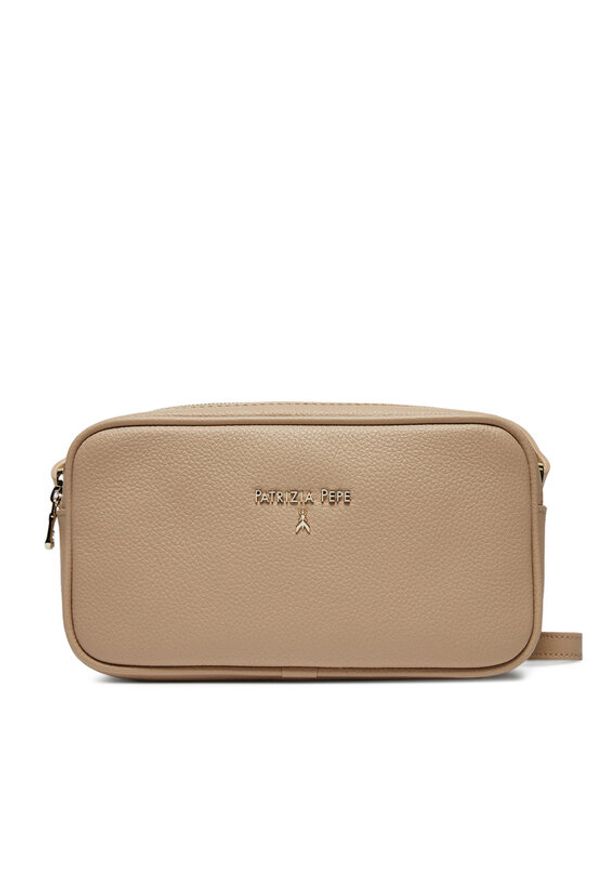 Patrizia Pepe Torebka 8B0185/L001-B524 Beżowy. Kolor: beżowy. Materiał: skórzane