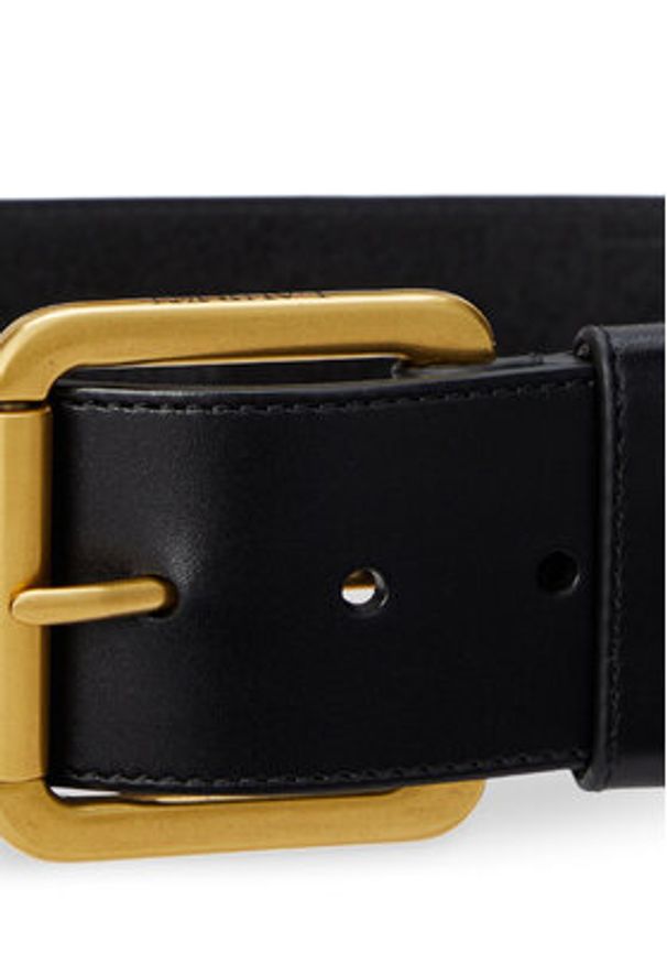 Lauren Ralph Lauren - LAUREN RALPH LAUREN Pasek Damski 412959139001 Czarny. Kolor: czarny. Materiał: skóra