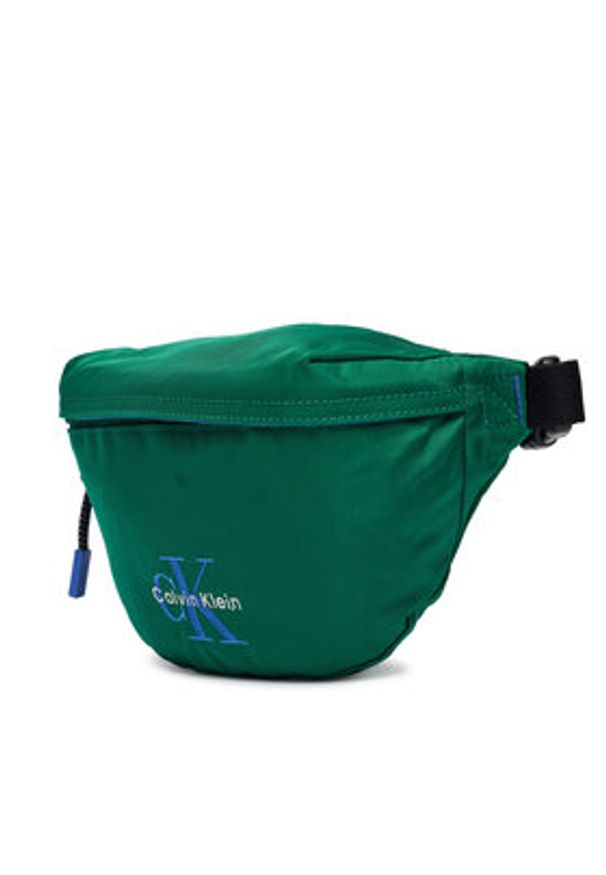 Calvin Klein Nerka Bold Waistbag LV04D3116G Zielony. Kolor: zielony. Materiał: materiał