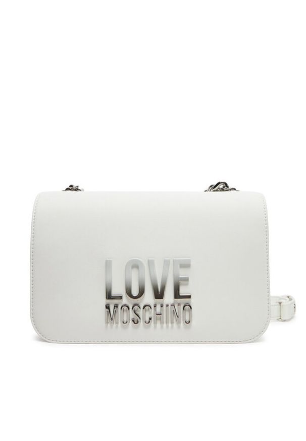 Love Moschino - LOVE MOSCHINO Torebka JC4254PP0MKD0100 Biały. Kolor: biały. Materiał: skórzane