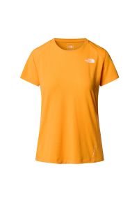 Koszulka The North Face Lightning Alpine 0A87HV1IW1 - żółta. Kolor: żółty. Materiał: poliester, materiał, elastan. Długość rękawa: krótki rękaw. Długość: krótkie #1