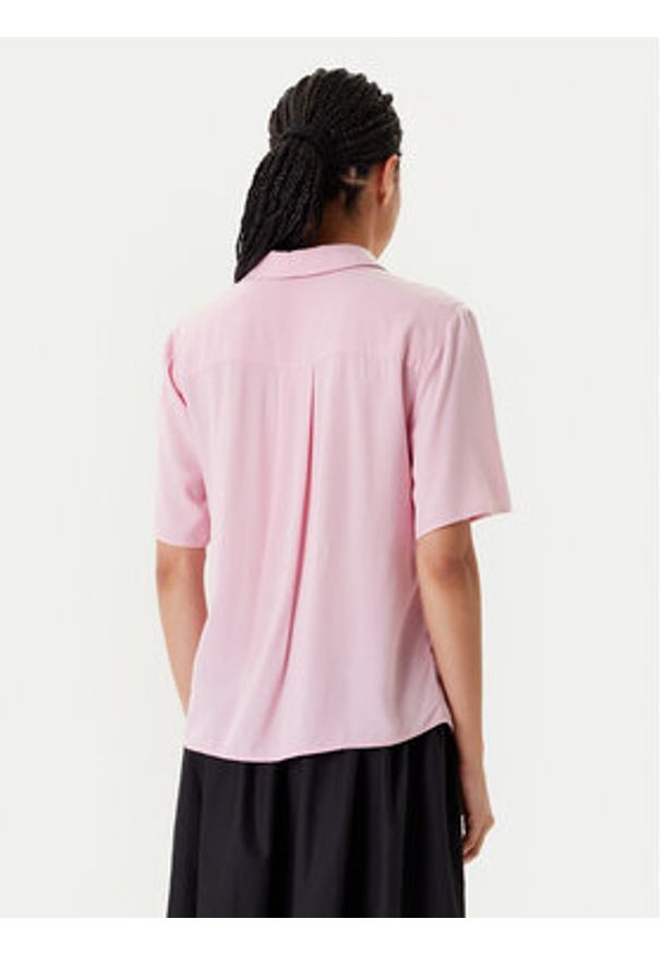 United Colors of Benetton - United Colors Of Benetton Koszula 5WPWDQ0B1 Różowy Regular Fit. Kolor: różowy. Materiał: wiskoza