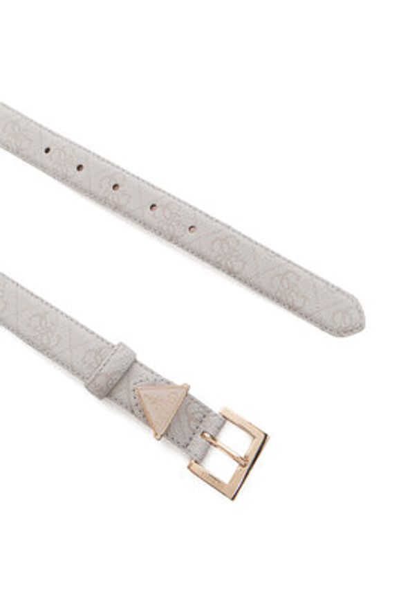 Guess Pasek Damski BW9291 P5425 Beżowy. Kolor: beżowy. Materiał: skóra