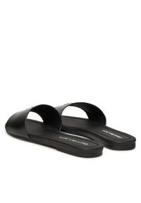 Calvin Klein Jeans Klapki Flat Sandal Slide Mg YW0YW01697 Czarny. Kolor: czarny. Materiał: skóra