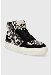 DKNY - Dkny sneakersy Cindell kolor czarny K2303992. Nosek buta: okrągły. Zapięcie: sznurówki. Kolor: czarny. Materiał: guma #2