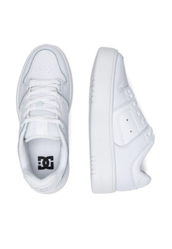 DC Sneakersy MANTECA 4 PLATFORM ADJS100156-WW0 Biały. Kolor: biały. Materiał: skóra. Obcas: na platformie