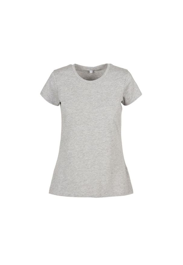 BUILD YOUR BRAND - Koszulka Damska/kobieca Basic Heather. Kolor: szary