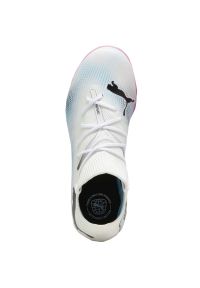 Buty piłkarskie Puma Future 7 Match It 107733 01 białe. Kolor: biały. Materiał: dzianina, syntetyk. Szerokość cholewki: normalna. Sport: piłka nożna #5