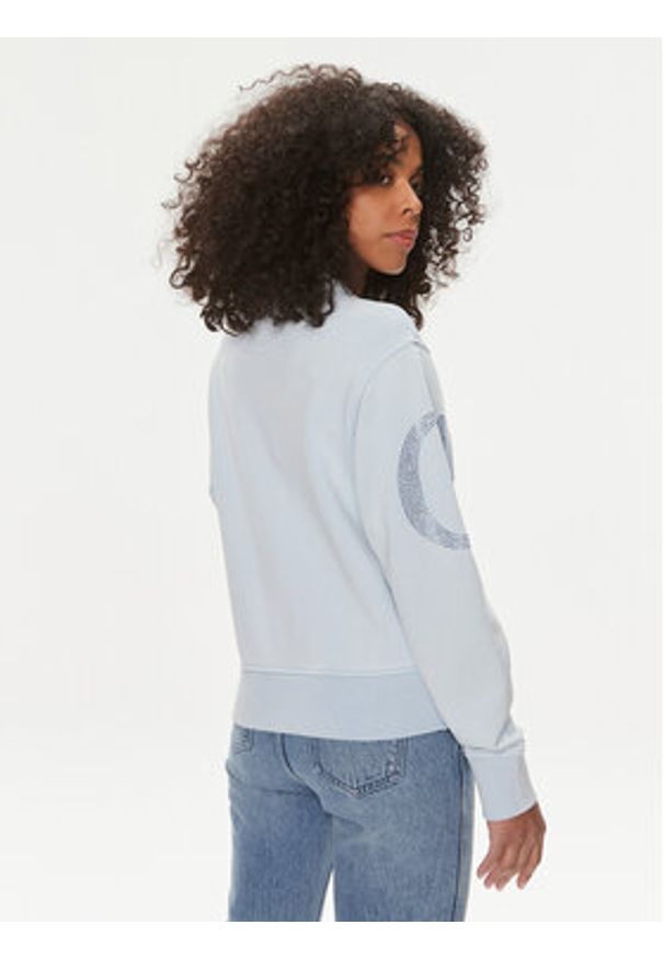 Guess Bluza Vintage Logo W4GQ10 KC8I0 Niebieski Relaxed Fit. Kolor: niebieski. Materiał: bawełna. Styl: vintage