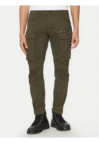 G-Star RAW - G-Star Raw Spodnie materiałowe Rovic D02190-5126-6059 Zielony Tapered Fit. Kolor: zielony. Materiał: bawełna #1