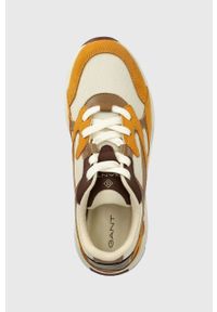 GANT - Gant sneakersy Profello kolor brązowy. Zapięcie: sznurówki. Kolor: brązowy. Materiał: skóra, guma