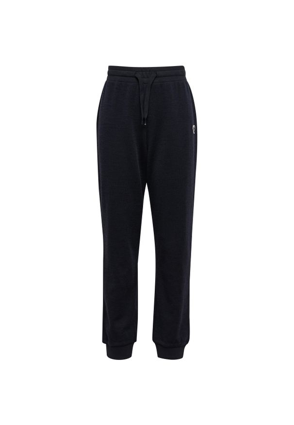 Dziecięce spodnie dresowe wełniane Hummel Bee. Kolor: czarny. Materiał: wełna, dresówka