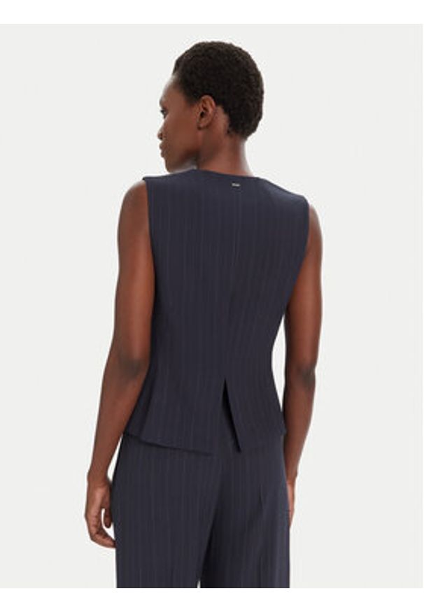 BOSS Kamizelka garniturowa Julinia 50548493 Granatowy Regular Fit. Kolor: niebieski. Materiał: wiskoza