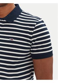 Tommy Jeans Polo DM0DM20676 Granatowy Slim Fit. Typ kołnierza: polo. Kolor: niebieski. Materiał: bawełna #5