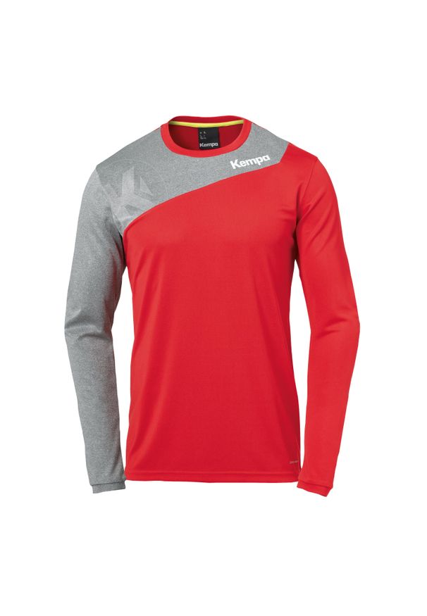 KEMPA - Dżersej z długim rękawem Kempa Core 2.0. Kolor: szary, czerwony, wielokolorowy. Materiał: jersey. Długość rękawa: długi rękaw. Długość: długie. Sport: piłka ręczna, fitness