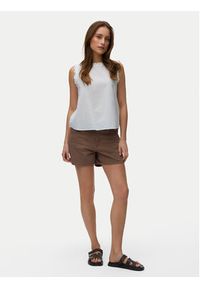 Vero Moda Top Trine 10342734 Biały Regular Fit. Kolor: biały. Materiał: bawełna #2