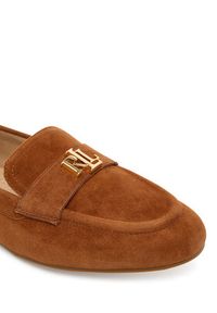 Lauren Ralph Lauren - LAUREN RALPH LAUREN Lordsy 802946809014 Brązowy. Kolor: brązowy. Materiał: zamsz, skóra