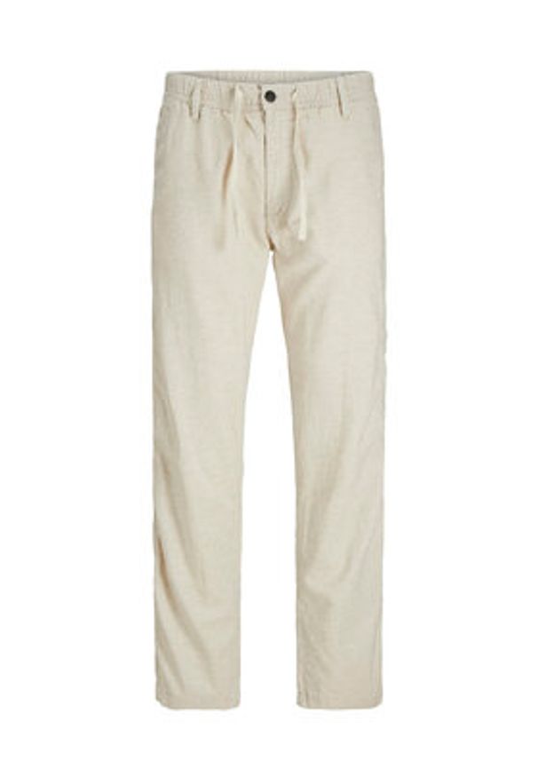 Jack & Jones Spodnie materiałowe Kane 12274977 Beżowy Relaxed Fit. Kolor: beżowy. Materiał: bawełna