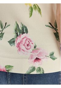 Luisa Spagnoli Bluzka Contigia 100301 Beżowy Slim Fit. Kolor: beżowy. Materiał: wiskoza #2