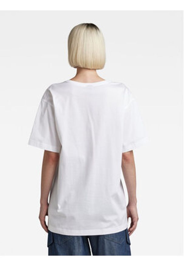 G-Star RAW - G-Star Raw T-Shirt D22746-C539-110 Biały Relaxed Fit. Kolor: biały. Materiał: bawełna