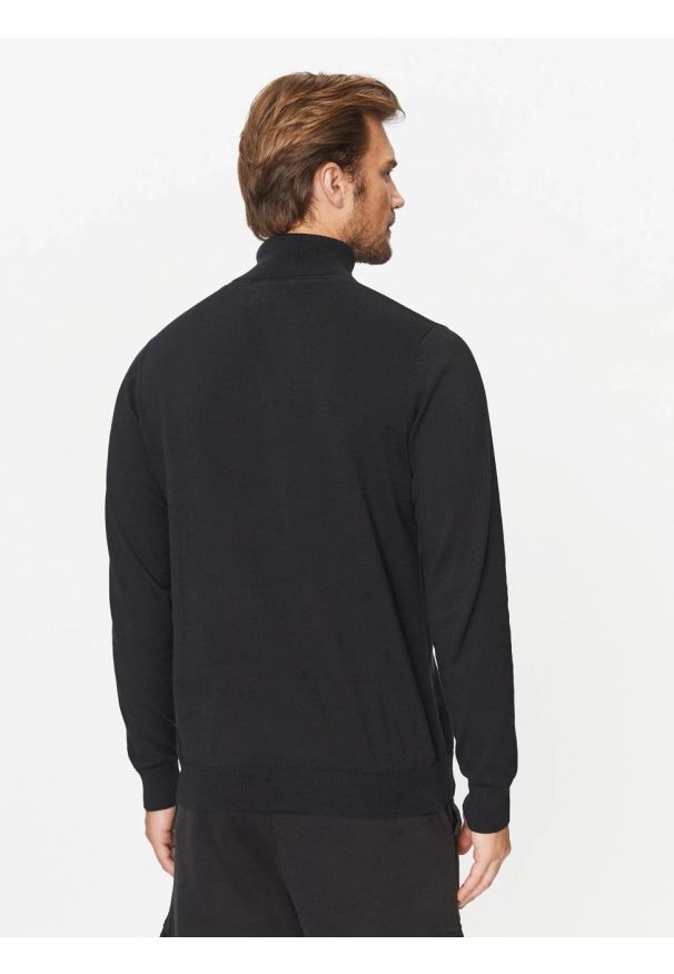 Lee - LEE HIGH NECK KNIT MĘSKA SWETER CIEPŁY ELEGANCKI BLACK 112341698 L83C011656. Styl: elegancki