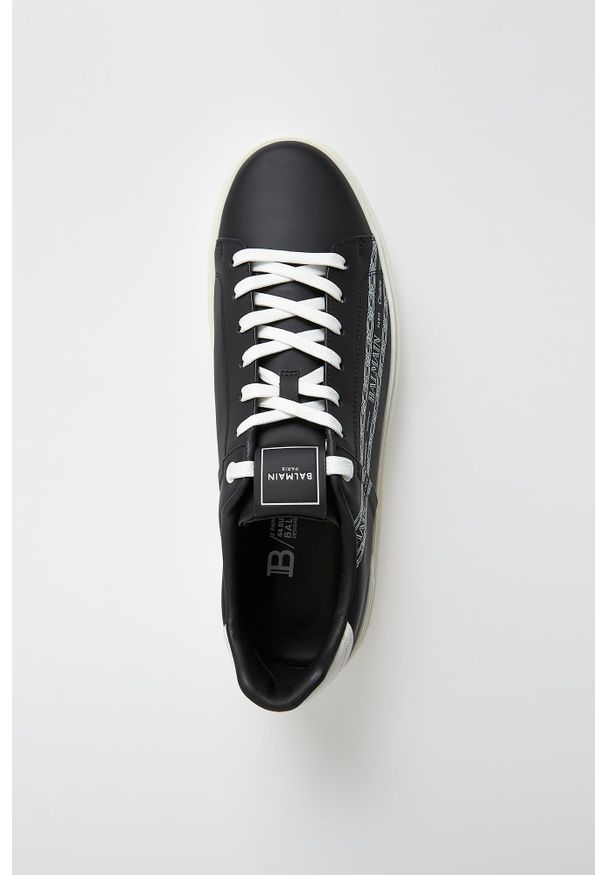 Balmain - Sneakersy męskie skórzane B-Court BALMAIN. Materiał: skóra