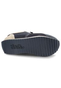 Granatowe Sneakersy Anekke Stylowe Obuwie Damskie. Okazja: na co dzień. Kolor: niebieski. Materiał: jeans, tkanina, zamsz #6