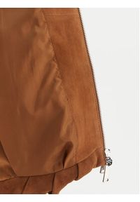 Marella Kurtka skórzana Orata 2613441074 Brązowy Relaxed Fit. Kolor: brązowy. Materiał: skóra #5