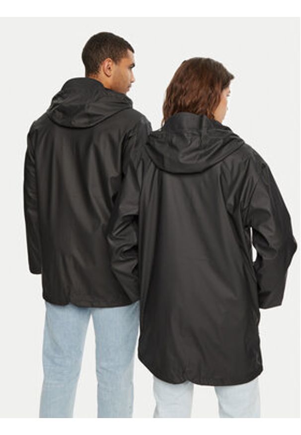 Hunter Kurtka przeciwdeszczowa HARU0003242 Czarny Regular Fit. Kolor: czarny. Materiał: syntetyk