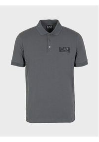 EA7 Emporio Armani Polo 6RPF78 PJBVZ 1977 Szary Regular Fit. Typ kołnierza: polo. Kolor: szary. Materiał: bawełna