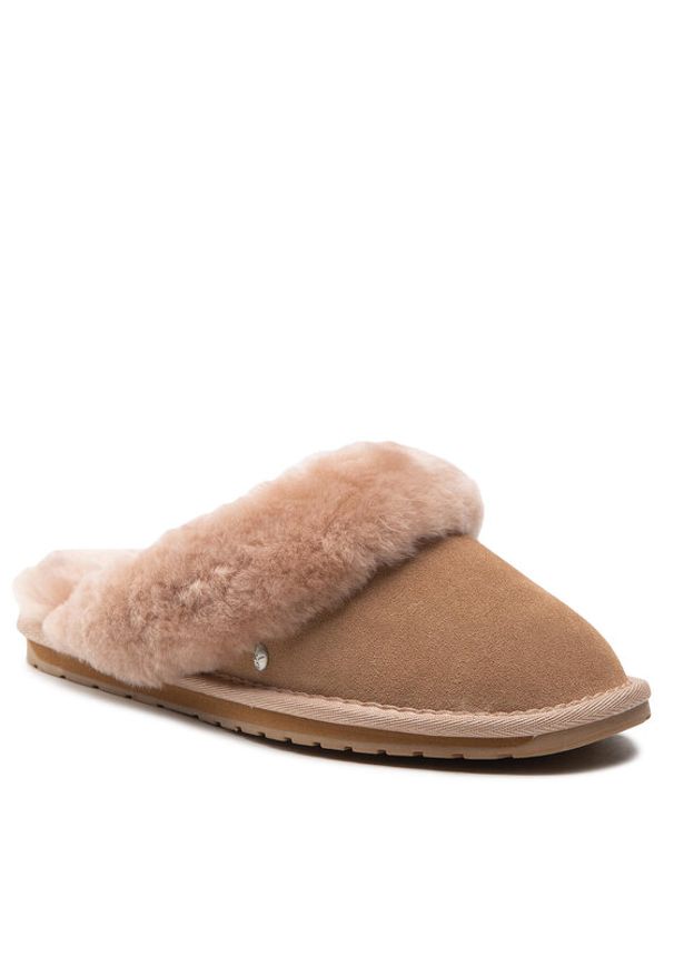 EMU Australia Kapcie Jolie W10015 Beżowy. Kolor: beżowy. Materiał: zamsz, skóra