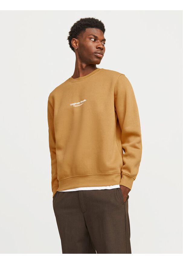 Jack & Jones - Jack&Jones Bluza Vesterbro 12241694 Beżowy Relaxed Fit. Kolor: beżowy. Materiał: bawełna, syntetyk