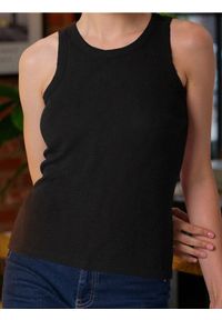 Sinsay - Tank top - czarny. Kolor: czarny #1