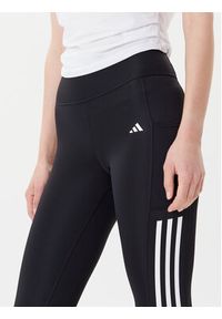 Adidas - adidas Legginsy Optime 3-Stripes IT9105 Czarny Slim Fit. Kolor: czarny. Materiał: syntetyk #5