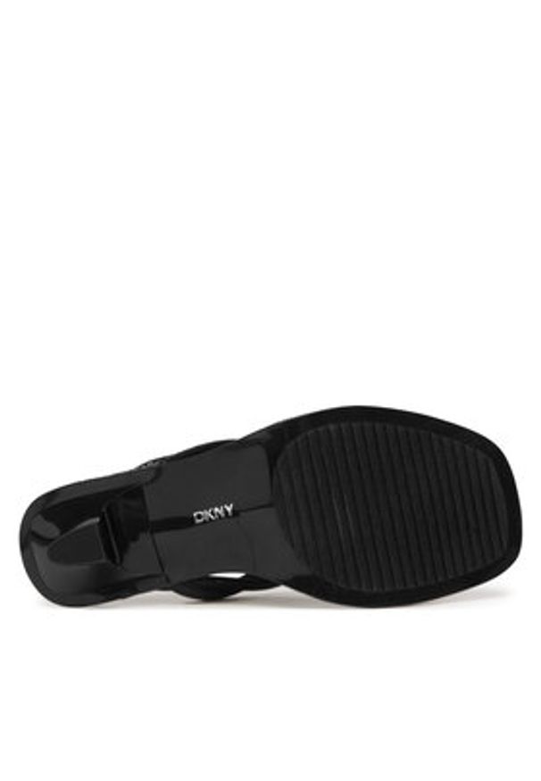 DKNY Japonki Labrini K1533958 Czarny. Kolor: czarny. Materiał: skóra