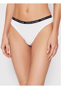 TOMMY HILFIGER - Tommy Hilfiger Komplet 3 par stringów 3p UW0UW02829 Kolorowy. Materiał: bawełna. Wzór: kolorowy #7