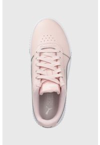 Puma buty dziecięce Carina L Jr 370677. kolor różowy. Nosek buta: okrągły. Zapięcie: sznurówki. Kolor: różowy. Materiał: guma. Obcas: na platformie #5