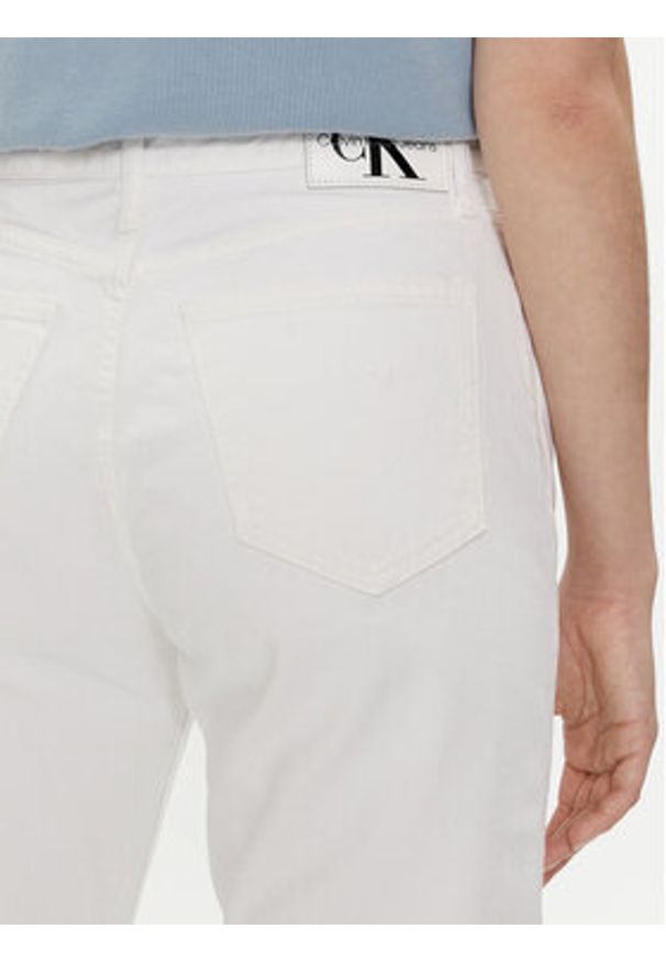 Calvin Klein Jeans Jeansy Authentic J20J222741 Biały Slim Fit. Kolor: biały