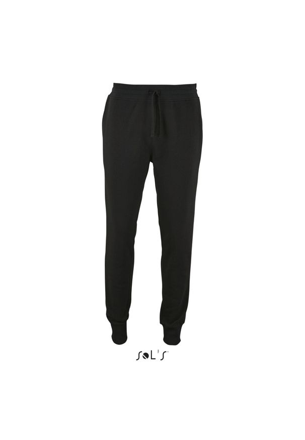SOL'S - Spodnie do biegania Sol's Jake. Kolor: czarny. Materiał: dresówka. Długość: długie