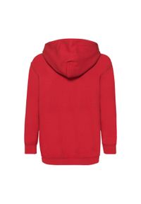 FRUIT OF THE LOOM - Lekka Bluza Z Kapturem Dla Dzieci. Typ kołnierza: kaptur. Kolor: czerwony