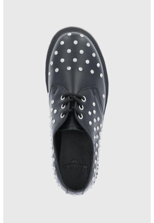 Dr. Martens - Półbuty skórzane 1461 Stud. Nosek buta: okrągły. Zapięcie: sznurówki. Kolor: czarny. Materiał: skóra
