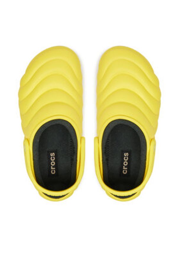 Crocs Klapki Classic Lined Overpuff Clog 210059 Żółty. Kolor: żółty