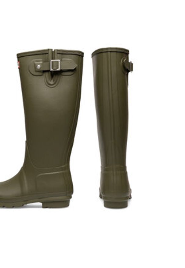 Hunter Kalosze HFW-004 Khaki. Kolor: brązowy. Materiał: kauczuk