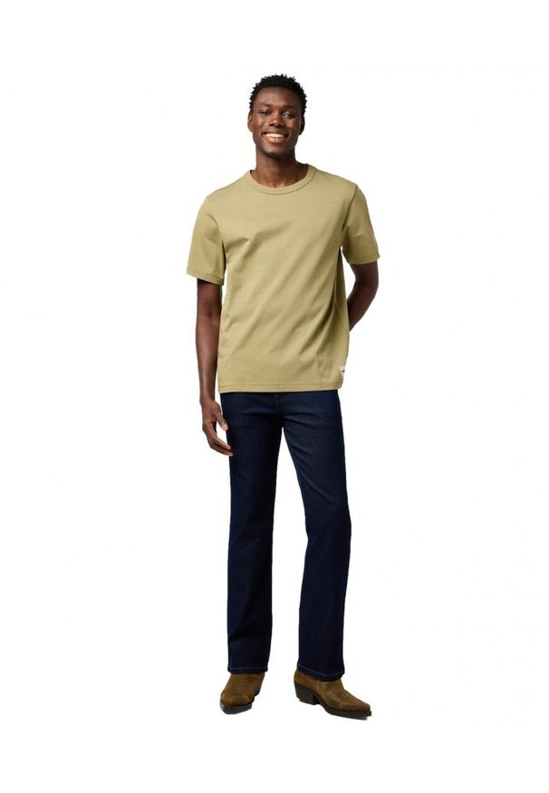 Wrangler - MĘSKA KOSZULKA WRANGLER SS SOLID TEE ALOE 112371504