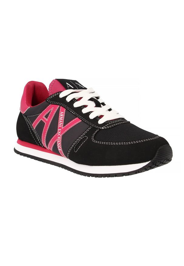 Armani Exchange - SNEAKERSY ARMANI EXCHANGE. Materiał: lakier. Wzór: napisy