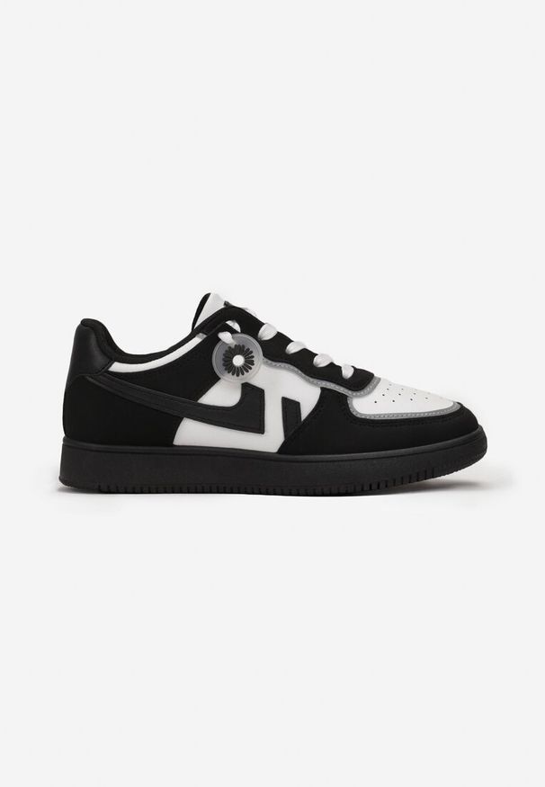 Born2be - Czarne Sneakersy przed Kostkę Sassidy. Wysokość cholewki: przed kostkę. Kolor: czarny