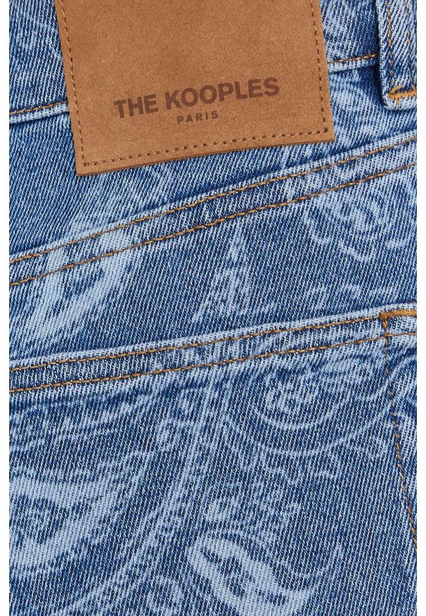 The Kooples jeansy damskie medium waist. Okazja: na co dzień. Kolor: niebieski. Styl: casual