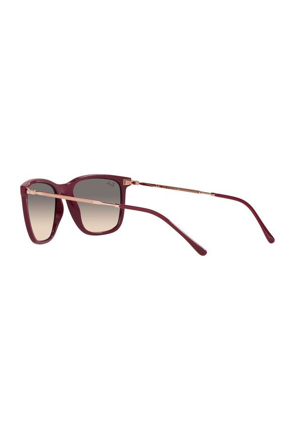 Ray-Ban - Okulary przeciwsłoneczne 0RB4344. Kolor: czerwony